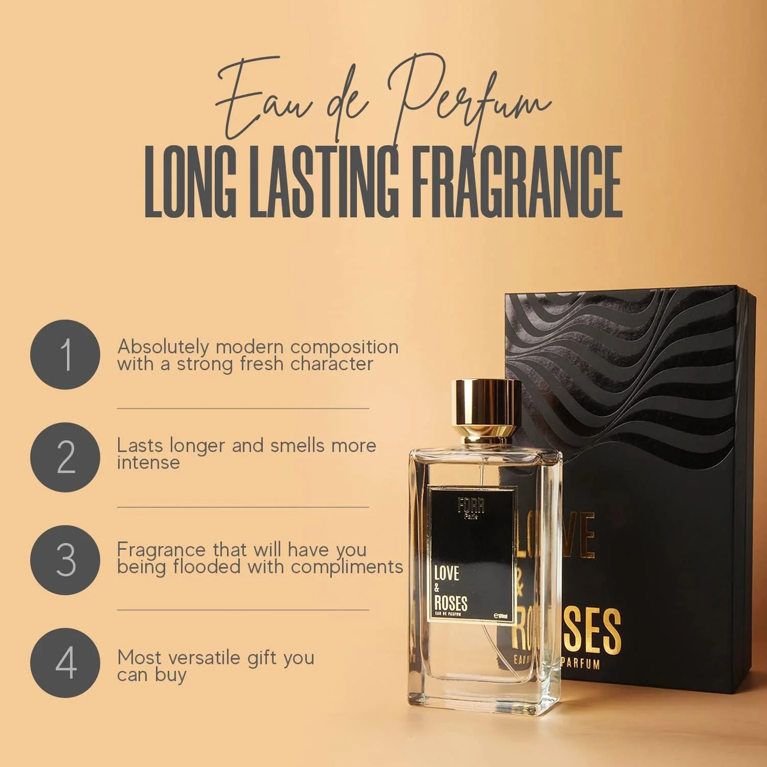 ادو پرفیوم زنانه FORR Love & Roses، اسپری لوکس، رایحه طبیعی خالص و پاک، عطر، 100 میلی لیتر ادو پرفیوم زنانه FORR Love & Roses، اسپری لوکس، رایحه طبیعی خالص و پاک، عطر، 100 میلی لیتر