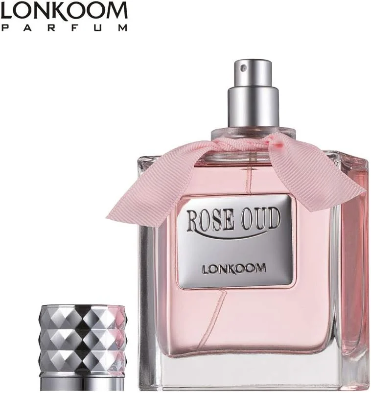 ادکلن زنانه حلال LONKOOM، هدیه ای مناسب با رایحه گلی-میوه ای، ادو تویلت، عطر عود، اسپری ضد باکتری، حجم 100 میلی لیتر