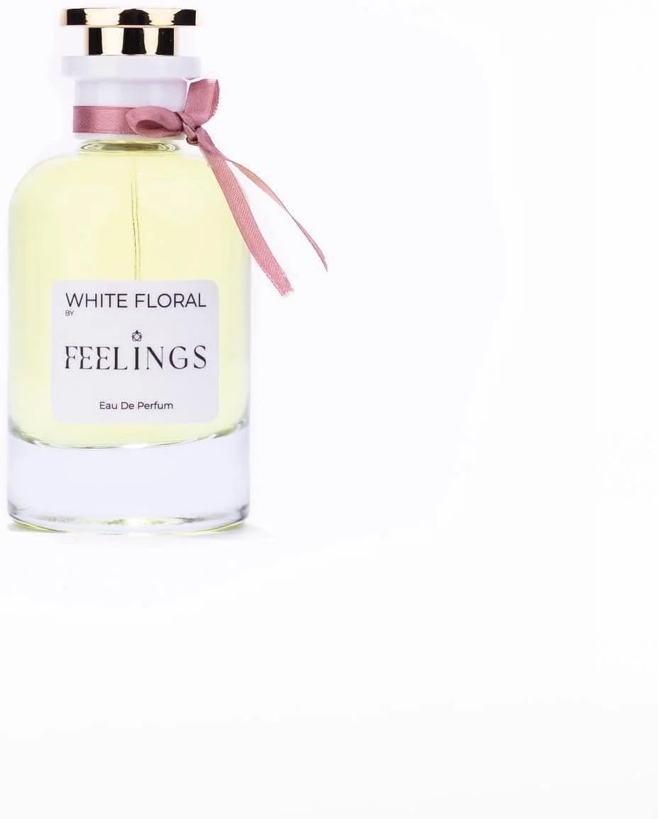 عطر زنانه گلهای سفید Feelings Perfumes - ادو پرفیوم چوبی و گلدار 100 میلی لیتر با رایحه لوکس و ماندگار در بطری فانتزی عطر زنانه گلهای سفید Feelings Perfumes - ادو پرفیوم چوبی و گلدار 100 میلی لیتر با رایحه لوکس و ماندگار در بطری فانتزی
