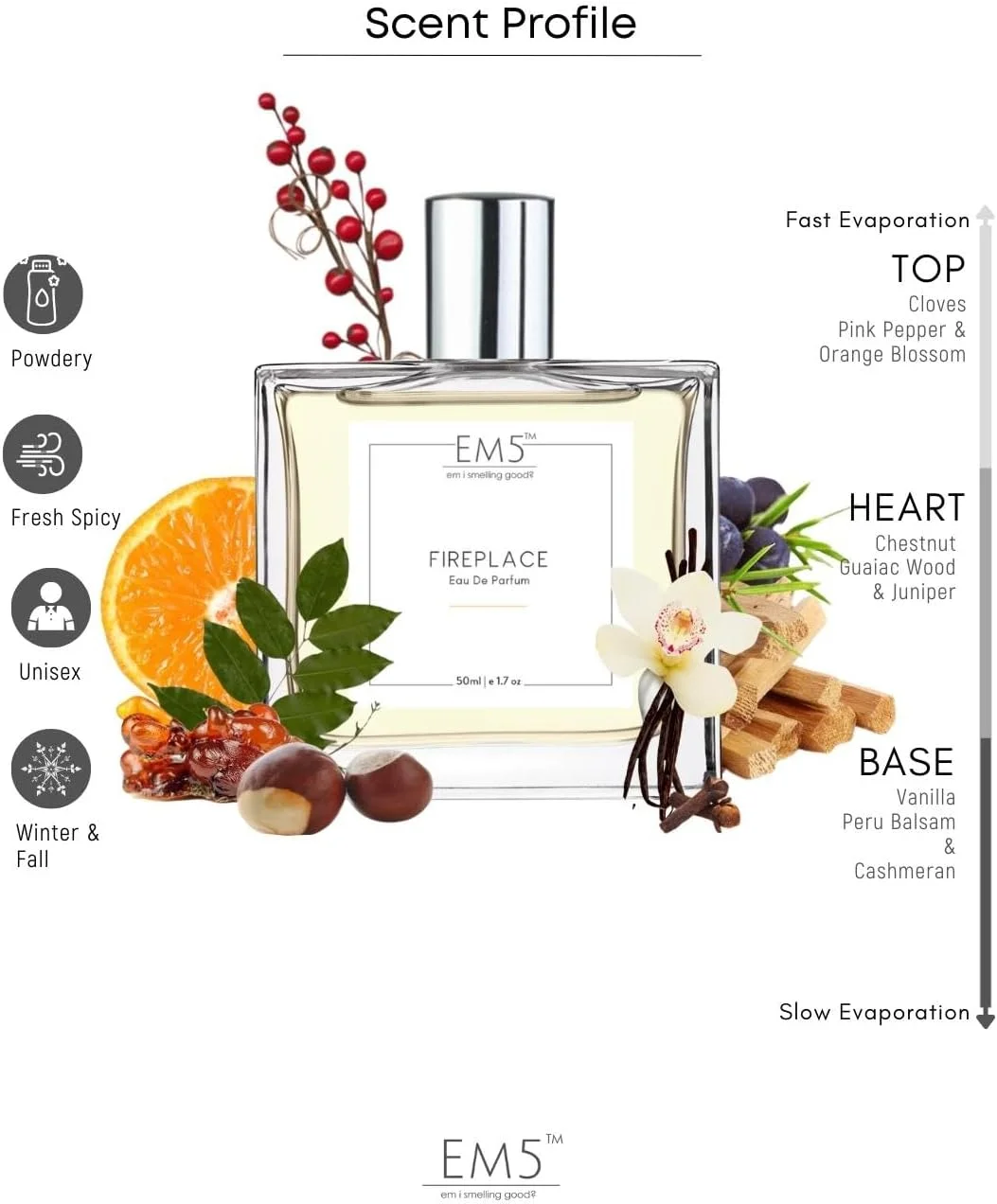 عطر آتشکده EM5™ برای مردان و زنان | چوبی وانیلی بالزامیک | ادو پرفیوم یونیسکس قوی و ماندگار | هدیه لوکس برای مردان/زنان عطر آتشکده EM5™ برای مردان و زنان | چوبی وانیلی بالزامیک | ادو پرفیوم یونیسکس قوی و ماندگار | هدیه لوکس برای مردان/زنان