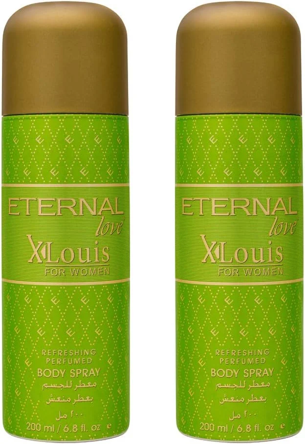 اسپری بدن زنانه Eternal Love Xlouis 200ml (بسته 2 عددی)