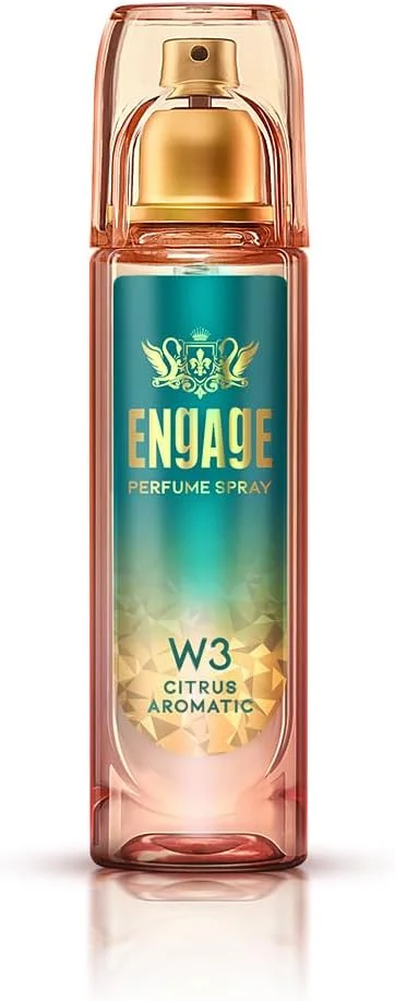 ادکلن زنانه Engage W3، رایحه مرکبات و گل، سازگار با پوست، 120 میلی لیتر