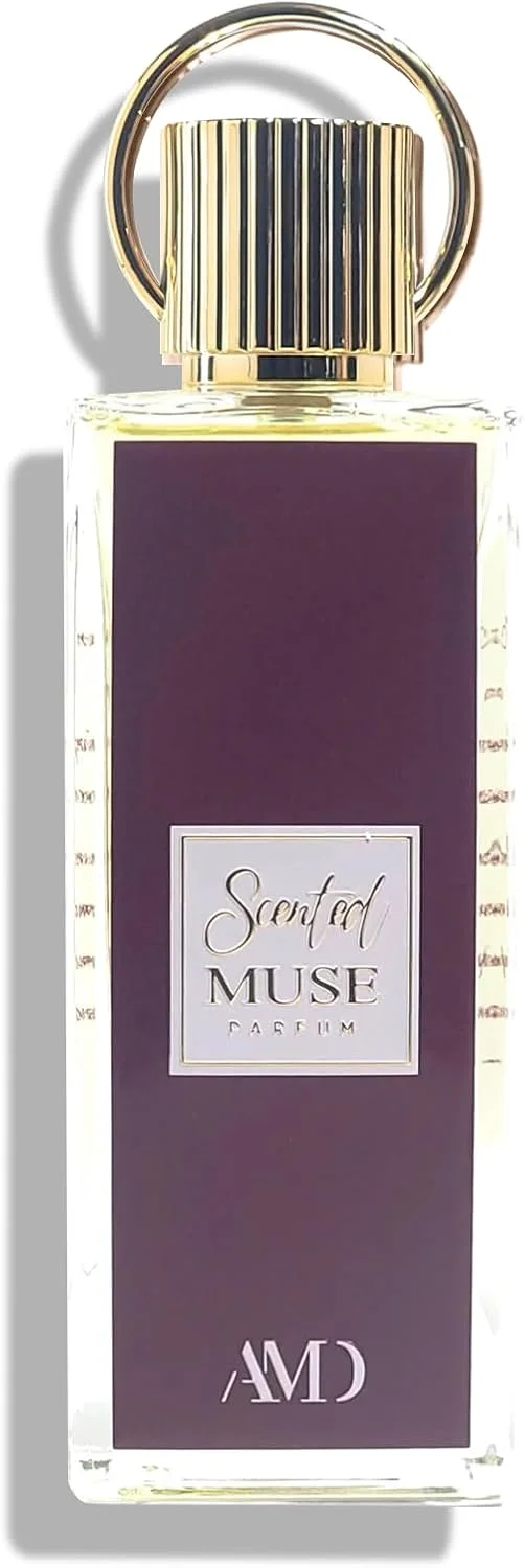 عطر زنانه حکاکی شده توسط AMD Perfumes مدل Scented Muse - هدیه کلاسیک برای زنان - رایحه های ماندگار زنانه با ترکیبی از کارامل و هلو ادو پرفیوم EDP 100ml