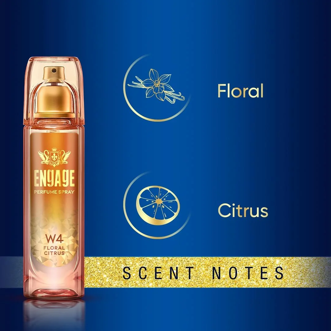 ادکلن زنانه Engage W4، رایحه میوه ای و گلی، عطر سازگار با پوست، 120 میلی لیتر ادکلن زنانه Engage W4، رایحه میوه ای و گلی، عطر سازگار با پوست، 120 میلی لیتر