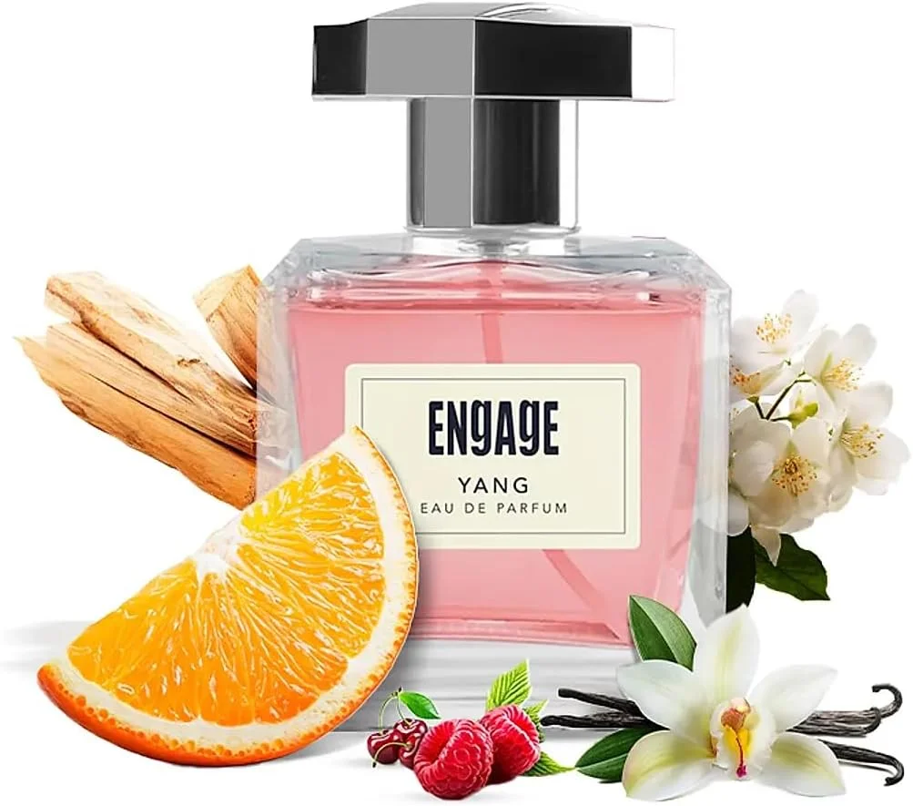 ادو پرفیوم زنانه Engage Yang، رایحه گل و میوه، سازگار با پوست، 90 میلی لیتر
