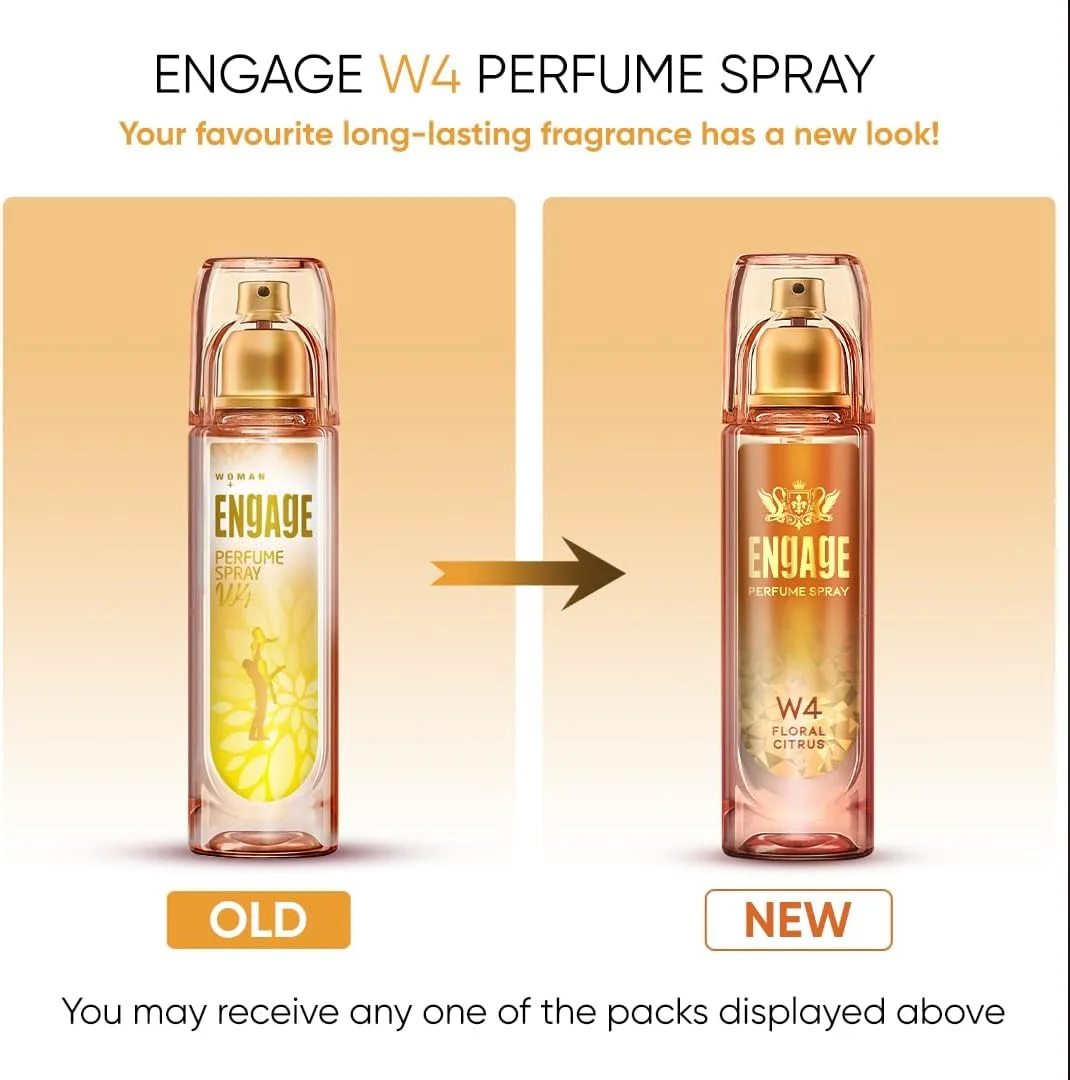 ادکلن زنانه Engage W4، رایحه میوه ای و گلی، عطر سازگار با پوست، 120 میلی لیتر ادکلن زنانه Engage W4، رایحه میوه ای و گلی، عطر سازگار با پوست، 120 میلی لیتر