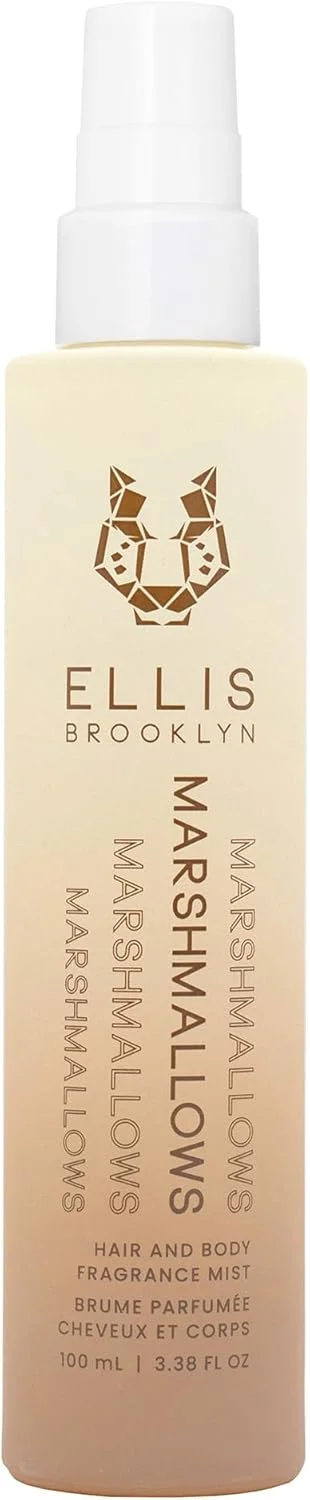 اسپری خوشبو کننده مو و بدن Ellis Brooklyn MARSHMALLOWS - عطر گورمند با رایحه مارشمالو، آکورد کارامل و مشک شیری، عطر وگان، ساخت آمریکا، 100 میلی لیتر