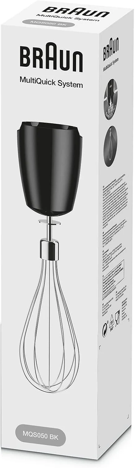 سری همزن استیل براون مدل MQS 050 BK با سیستم EasyClick Plus - لوازم جانبی برای همزن های دستی MultiQuick 7 و 9 براون، فاقد BPA، مشکی سری همزن استیل براون مدل MQS 050 BK با سیستم EasyClick Plus - لوازم جانبی برای همزن های دستی MultiQuick 7 و 9 براون، فاقد BPA، مشکی