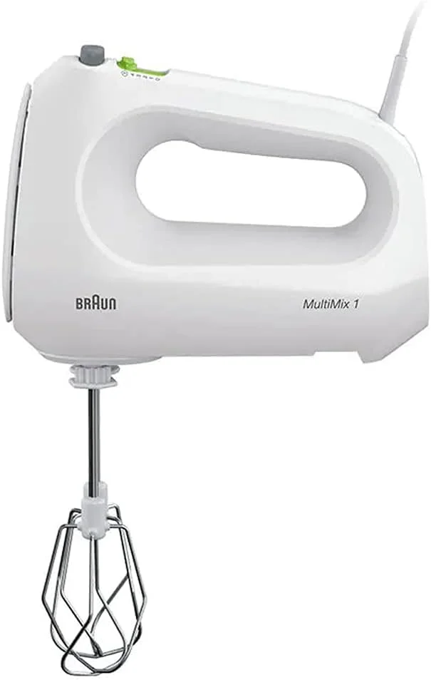 مخلوط کن دستی و پایه دار 2 در 1 براون مدل Multimix 2 با توان 400 وات، سفید، HM1070 WH مخلوط کن دستی و پایه دار 2 در 1 براون مدل Multimix 2 با توان 400 وات، سفید، HM1070 WH