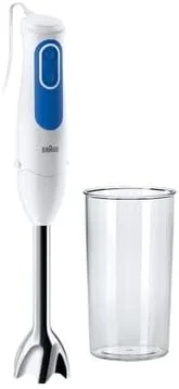 مخلوط کن دستی براون MultiQuick 3 700W با ظرف 600 میلی لیتری بدون BPA، سرعت دوگانه، SplashControl و فناوری PowerBell Plus مدل MQ 3000 Smoothie+ سفید، آبی، MQ 3000 Plus مخلوط کن دستی براون MultiQuick 3 700W با ظرف 600 میلی لیتری بدون BPA، سرعت دوگانه، SplashControl و فناوری PowerBell Plus مدل MQ 3000 Smoothie+ سفید، آبی، MQ 3000 Plus
