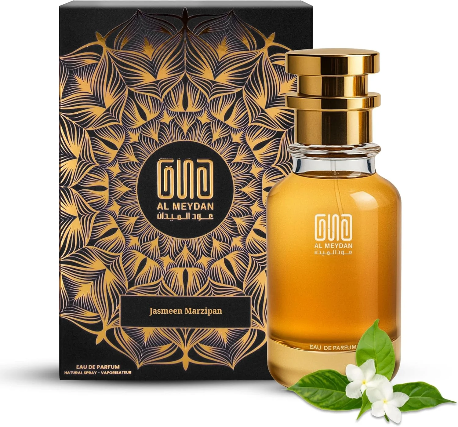 عطر روغنی عود المیدان مردانه و زنانه – الهام گرفته از یاسمن مارزیپان – عطر روغنی بدون الکل با رایحه یاس، بادام و وانیل – رایحه گلی چوبی ماندگار (100 میلی لیتر)