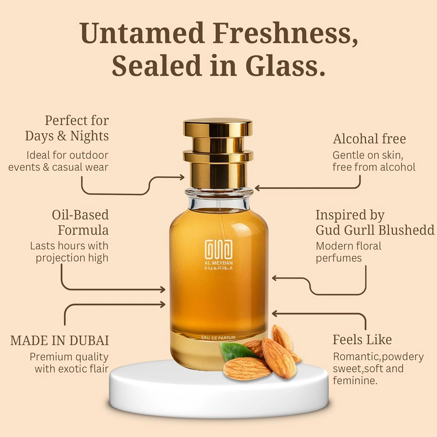 عطر روغنی زنانه عود المیدان – مشابه گود گرل بلاش – عطر گلی بدون الکل با رایحه ترنج، گل صد تومانی و وانیل – ماندگاری طولانی 8 تا 10 ساعت (50 میلی لیتر) عطر روغنی زنانه عود المیدان – مشابه گود گرل بلاش – عطر گلی بدون الکل با رایحه ترنج، گل صد تومانی و وانیل – ماندگاری طولانی 8 تا 10 ساعت (50 میلی لیتر)