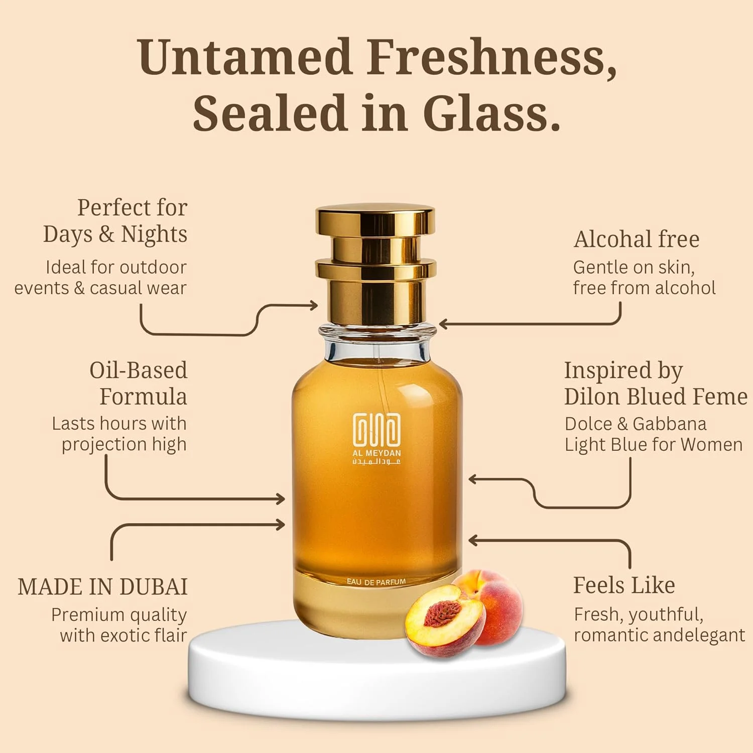 عطر روغنی عود المیدان زنانه - مشابه رایحه دیلون بلود فمه - عطر میوه ای و گلی بدون الکل با رایحه سیب، رز و مشک - ماندگاری طولانی 8-10 ساعت (200 میلی لیتر) عطر روغنی عود المیدان زنانه - مشابه رایحه دیلون بلود فمه - عطر میوه ای و گلی بدون الکل با رایحه سیب، رز و مشک - ماندگاری طولانی 8-10 ساعت (200 میلی لیتر)