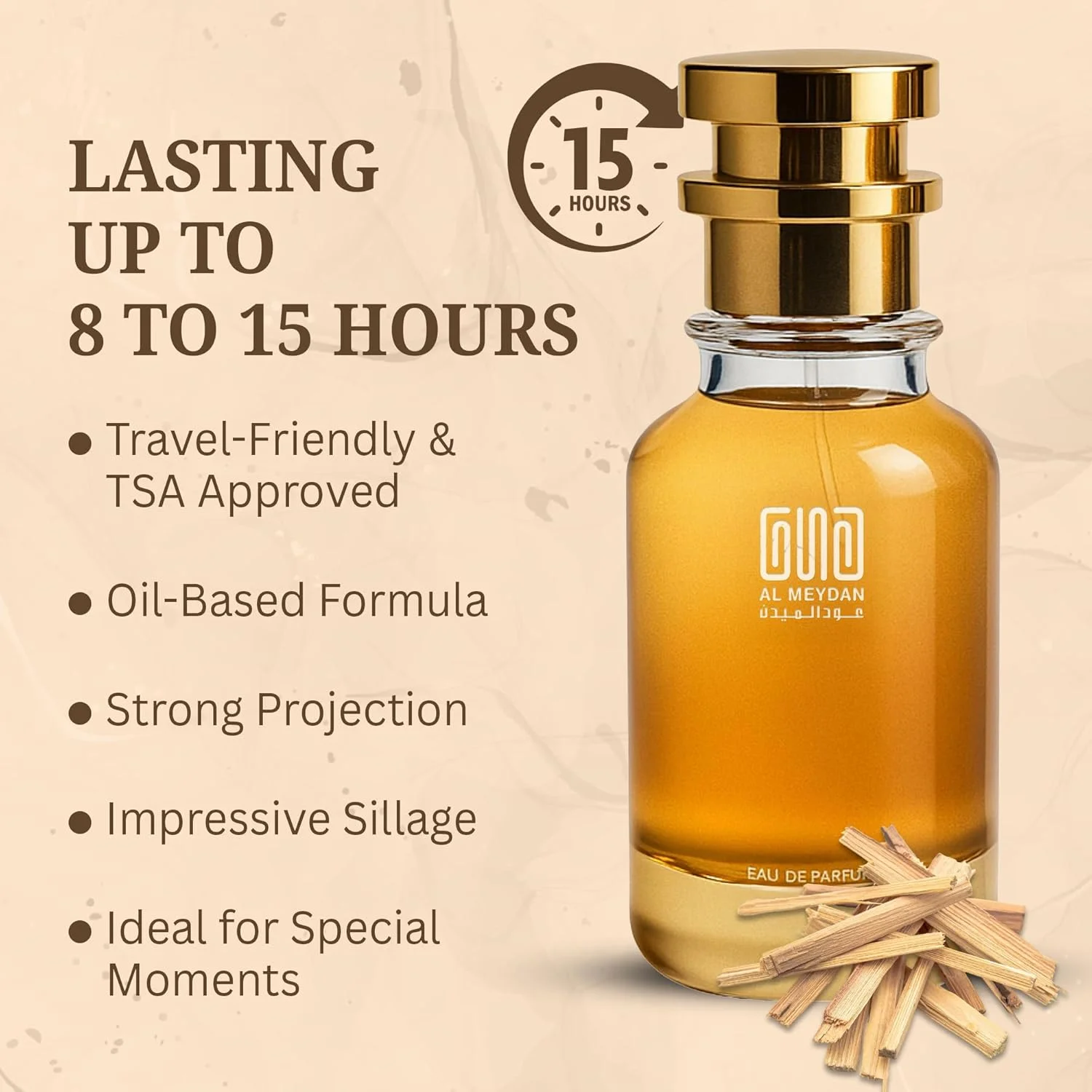 عطر روغنی عود المیدان مردانه و زنانه – الهام گرفته از یاسمن مارزیپان – عطر روغنی بدون الکل با رایحه یاس، بادام و وانیل – رایحه گلی چوبی ماندگار (100 میلی لیتر) عطر روغنی عود المیدان مردانه و زنانه – الهام گرفته از یاسمن مارزیپان – عطر روغنی بدون الکل با رایحه یاس، بادام و وانیل – رایحه گلی چوبی ماندگار (100 میلی لیتر)
