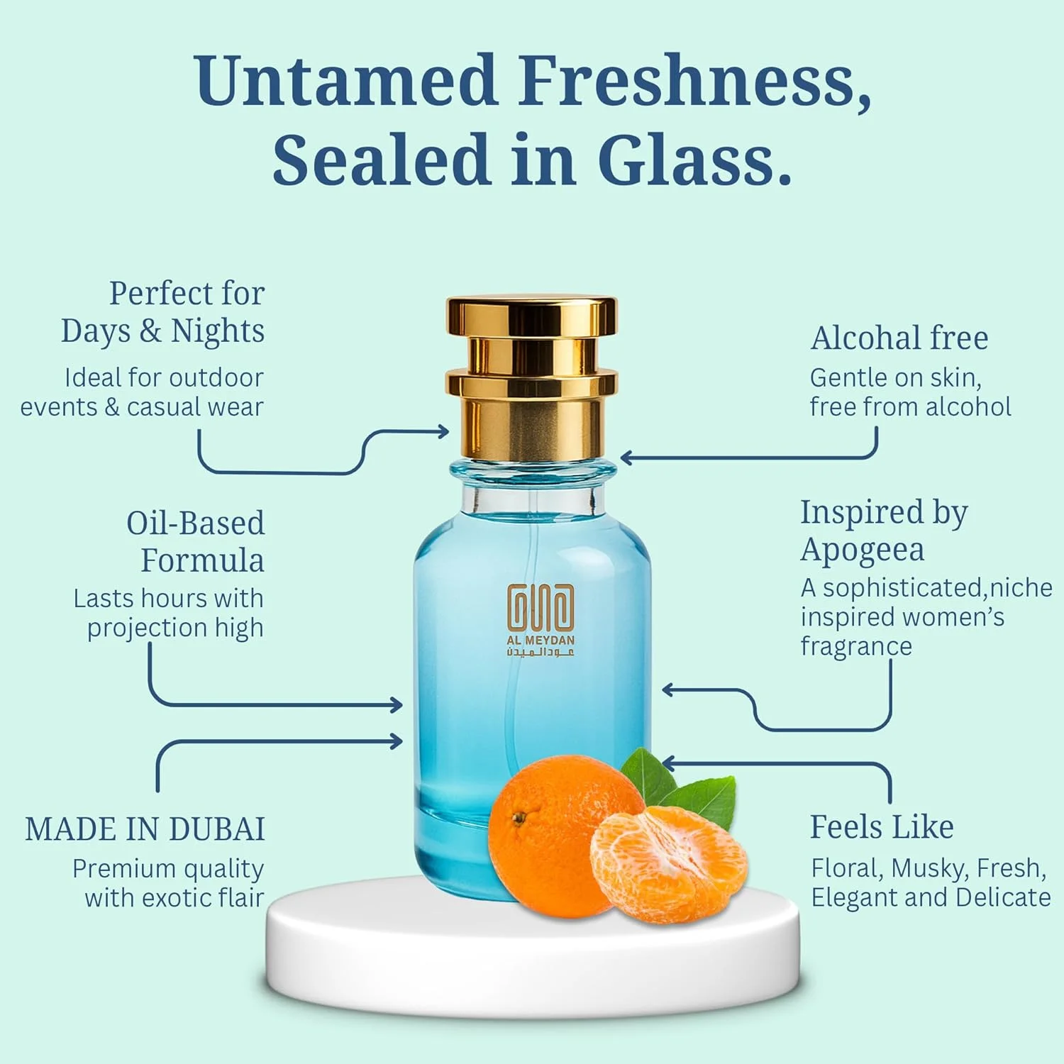 عطر روغنی زنانه عود المیدان – الهام گرفته از آپوجیا – عطر روغنی بدون الکل با رایحه گل برف، یاس و مشک سفید – ماندگاری طولانی، رایحه گلی ظریف (50 میلی لیتر) عطر روغنی زنانه عود المیدان – الهام گرفته از آپوجیا – عطر روغنی بدون الکل با رایحه گل برف، یاس و مشک سفید – ماندگاری طولانی، رایحه گلی ظریف (50 میلی لیتر)