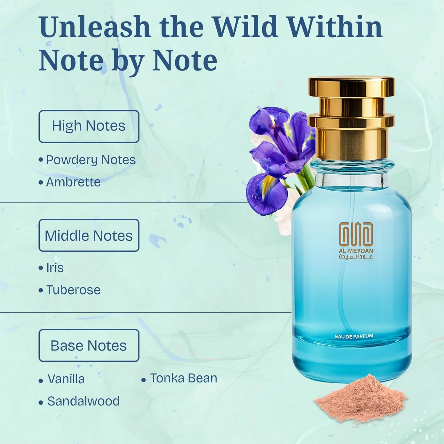 عطر روغنی زنانه عود المیدان – الهام گرفته از والنتا پودر – عطر روغنی بدون الکل با رایحه زنبق، گل مریم و وانیل – ماندگاری طولانی، ملایم و ظریف (50 میلی لیتر) عطر روغنی زنانه عود المیدان – الهام گرفته از والنتا پودر – عطر روغنی بدون الکل با رایحه زنبق، گل مریم و وانیل – ماندگاری طولانی، ملایم و ظریف (50 میلی لیتر)