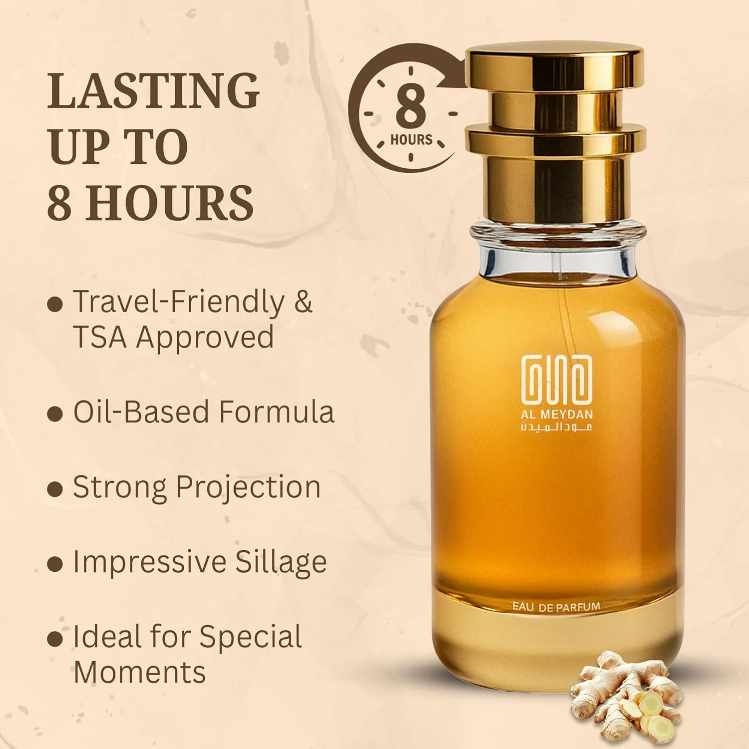 عطر روغنی عود المیدان زنانه - مشابه ادکلن ادرون بیوتیفول - عطر گلی بدون الکل با رایحه های سبز، لوتوس و عنبر - ماندگاری طولانی 8-10 ساعت (50 میلی لیتر)