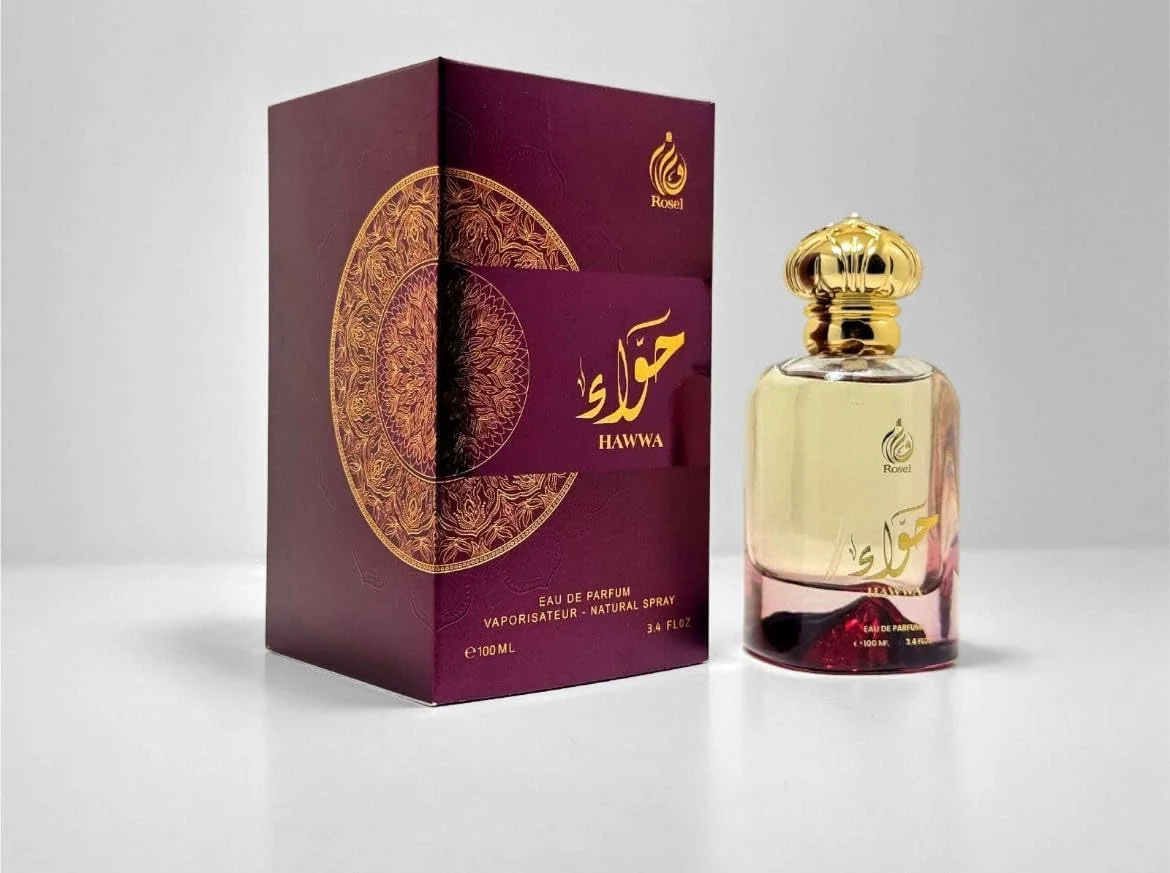 عطر طبیعی زنانه رز الحوا ادو پرفیوم، 100 میلی لیتر، درب طلایی