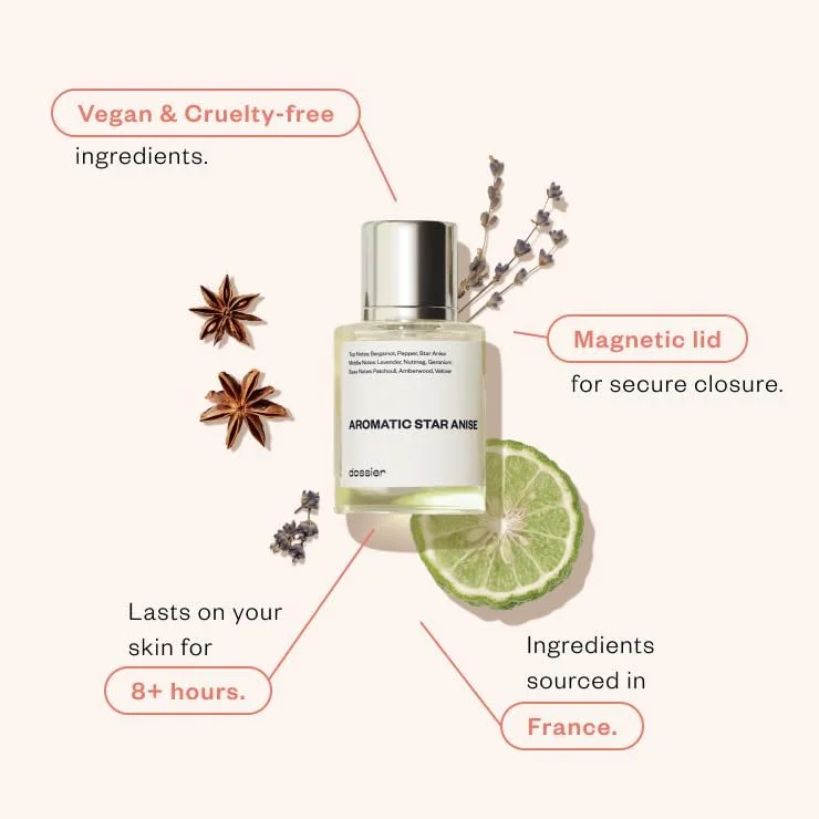 دوسیه - بادیان ستاره ای معطر - ادو پرفیوم - الهام گرفته از عطرهای لوکس - خالص و تزریق شده - برای مردان - عطر 50 میلی لیتر (اسپری) دوسیه - بادیان ستاره ای معطر - ادو پرفیوم - الهام گرفته از عطرهای لوکس - خالص و تزریق شده - برای مردان - عطر 50 میلی لیتر (اسپری)