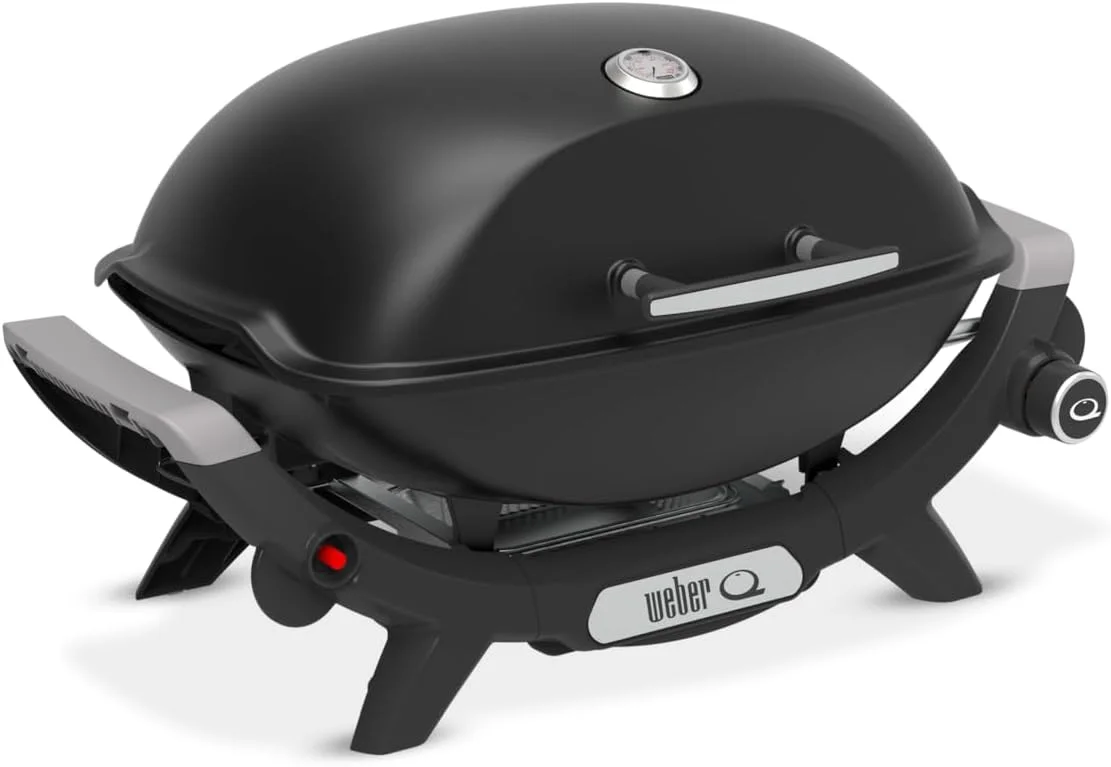 باربیکیو گازی Weber Q2100N، با مساحت گریل 53 در 38 سانتی متر، باربیکیو قابل حمل، 1 مشعل، درب بلند، گریل چدنی روکش شده با مینای چینی دو تکه - مشکی (1501088) باربیکیو گازی Weber Q2100N، با مساحت گریل 53 در 38 سانتی متر، باربیکیو قابل حمل، 1 مشعل، درب بلند، گریل چدنی روکش شده با مینای چینی دو تکه - مشکی (1501088)