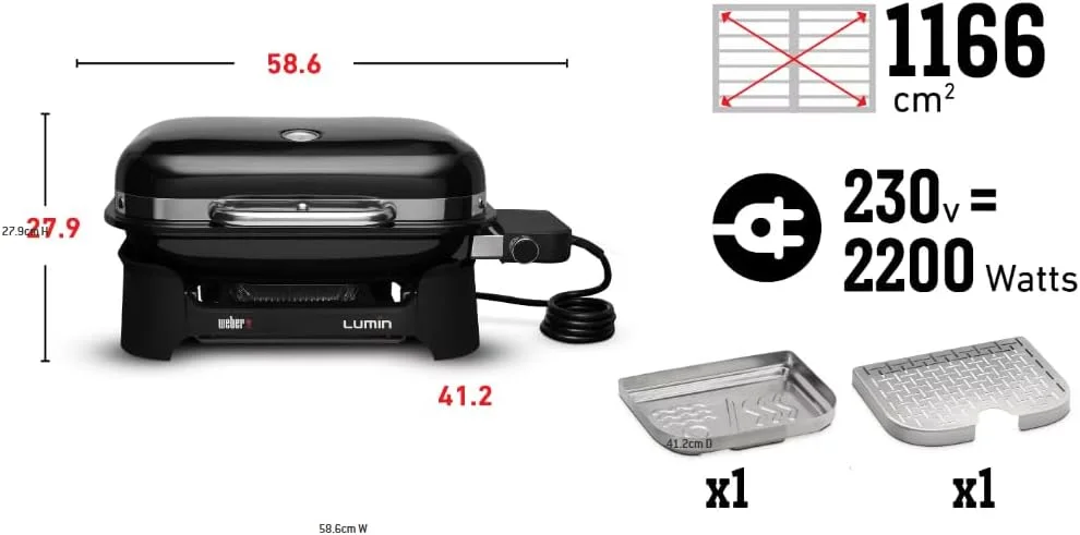 گریل برقی ممتاز Weber Lumin | ELE_LUM 91010974 گریل برقی ممتاز Weber Lumin | ELE_LUM 91010974