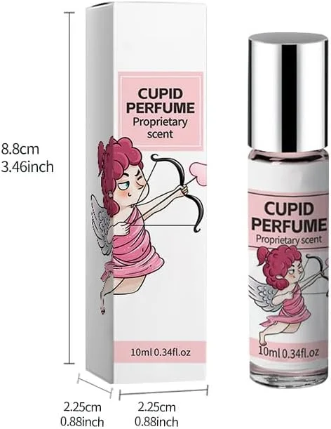 عطر رولی زنانه Cupid Lady حجم 10 میلی لیتر - بدون الکل، رایحه ماندگار با نت های گل رز و مشک، رایحه اولیه مرکبات تازه، قلب اسطوخودوس، پایه کهربای گرم - حس ابریشمی روی پوست، ایده آل برای مچ دست، پشت گوش، گردن