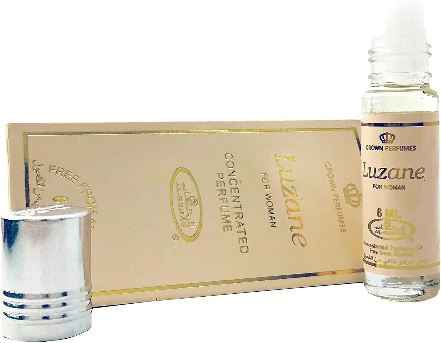 عطر روغنی لوزان زنانه تاج پرفیومز 6 میلی لیتر از الرحاب - بسته 6 عددی (لوزان زنانه، 6 میلی لیتر 6 عدد)