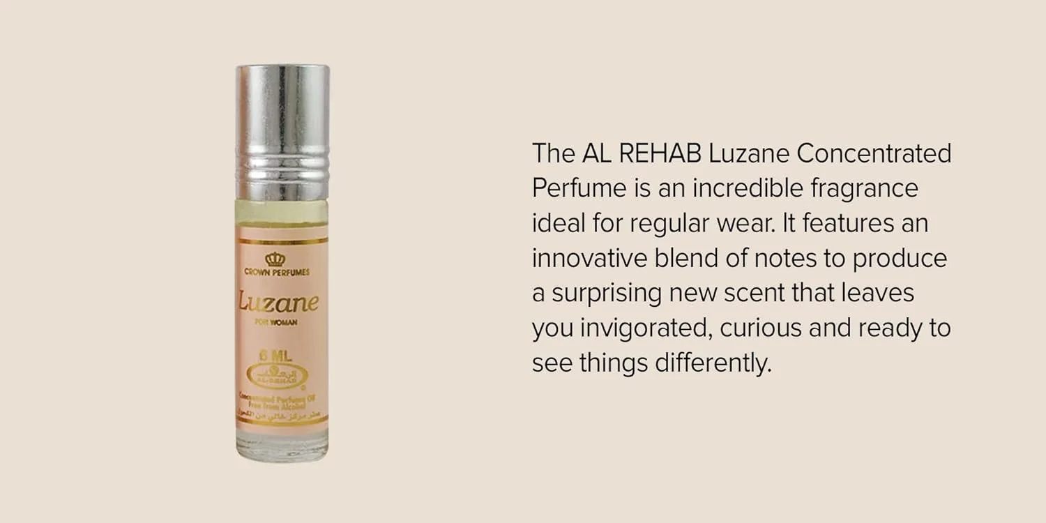 عطر روغنی زنانه لوزان از Crown Perfumes توسط الرحاب (Luzane for Women، 6 میلی لیتر)