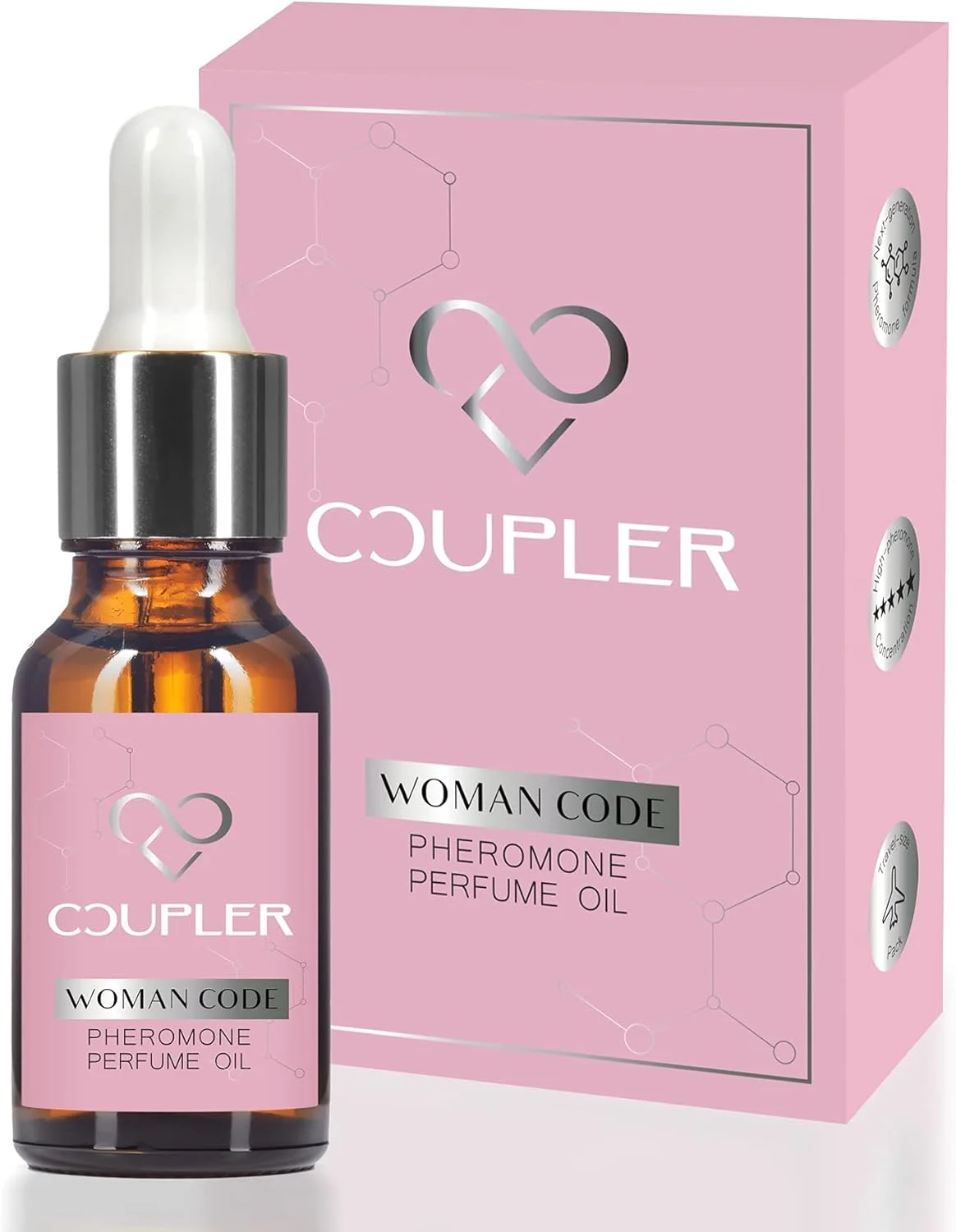 عطر فرمونی زنانه COUPLER - روغن عطر زنانه - فرمون اصلی - عطر روغن ضروری - ادکلن - برای زنان - ایده آل برای هدیه 10 میلی لیتر