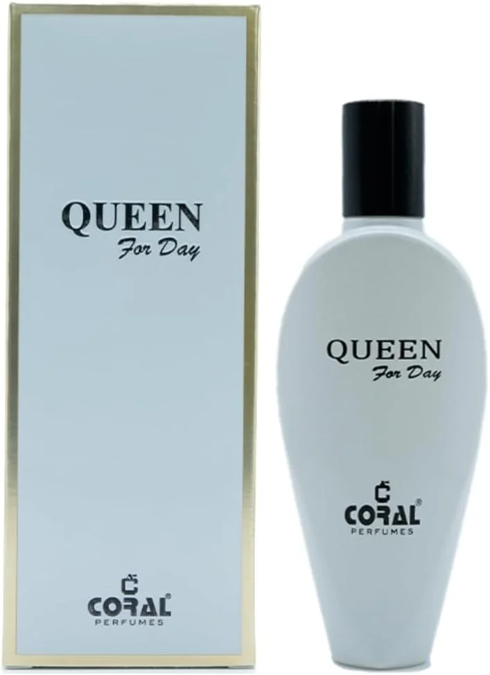 ادو پرفیوم زنانه Coral Queen For Day | عطر گلی میوه ای از Coral Perfumes | ساخت دبی | 50 میلی لیتر | رایحه ای ظریف، ماندگار و مناسب روز