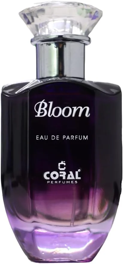 عطر زنانه Coral Bloom | رایحه لوکس و ماندگار | رایحه گلی و میوه ای ظریف با رز، یاس و وانیل گرم ادو پرفیوم - 100 میلی لیتر | ساخت دبی توسط Coral Perfumes