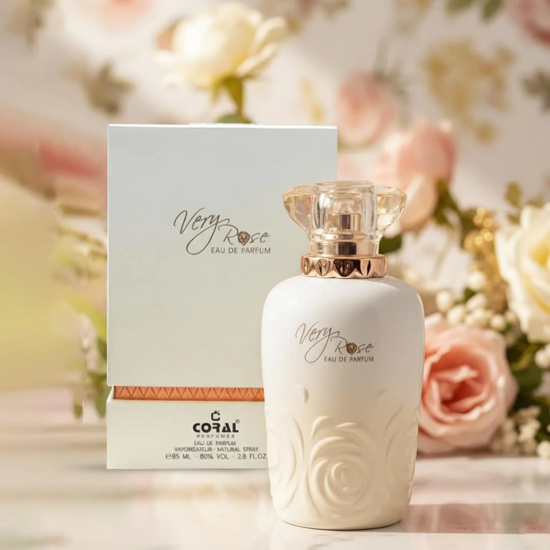 ادکلن زنانه Coral Very Rose | عطر لوکس ماندگار | رایحه ای ظریف از گل رز و یاس با ته مایه مشک و چوب سدر ادو پرفیوم - 100 میلی لیتر | ساخت دبی توسط Coral Perfumes ادکلن زنانه Coral Very Rose | عطر لوکس ماندگار | رایحه ای ظریف از گل رز و یاس با ته مایه مشک و چوب سدر ادو پرفیوم - 100 میلی لیتر | ساخت دبی توسط Coral Perfumes