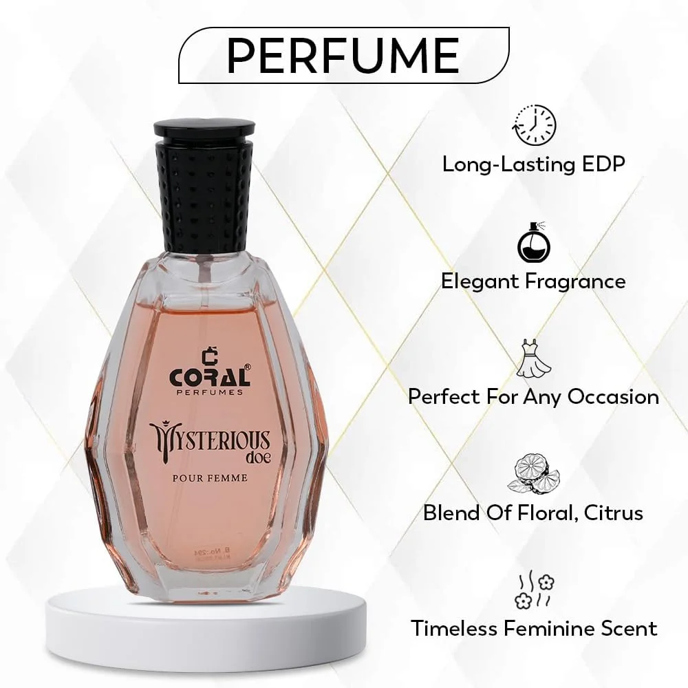 ست هدیه زنانه Coral Mysterious Doe Pour Femme | ادو پرفیوم، لوسیون بدن و ژل دوش (هر کدام 50 میلی لیتر) | رایحه ماندگار برای زنان | ست هدیه لوکس ست هدیه زنانه Coral Mysterious Doe Pour Femme | ادو پرفیوم، لوسیون بدن و ژل دوش (هر کدام 50 میلی لیتر) | رایحه ماندگار برای زنان | ست هدیه لوکس