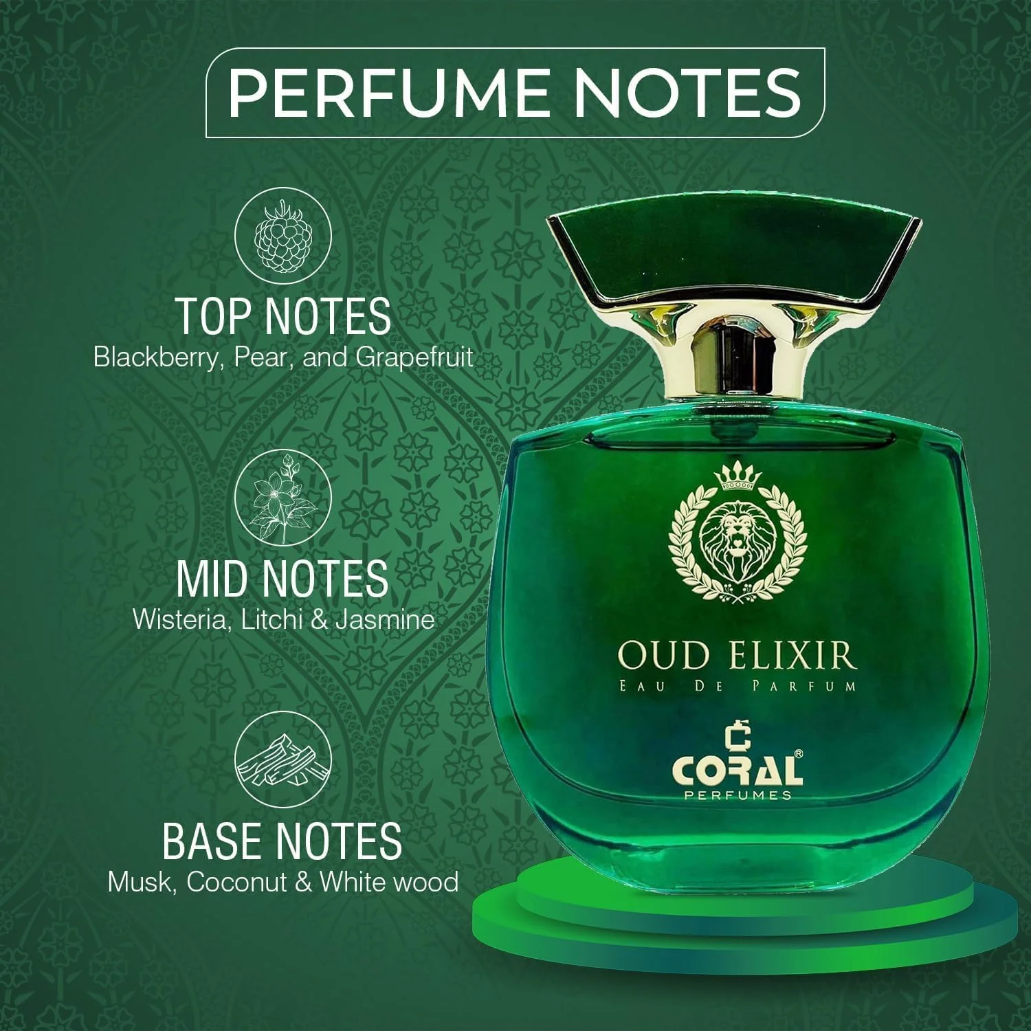 ست ترکیبی عطر Coral Oud Elixir + Oud Royale + Oud Maestro | رایحه لوکس ماندگار | رایحه عود شرقی غنی برای مردان و زنان | ادو پرفیوم - 3 عدد 100 میلی لیتری | ساخت دبی توسط Coral Perfumes ست ترکیبی عطر Coral Oud Elixir + Oud Royale + Oud Maestro | رایحه لوکس ماندگار | رایحه عود شرقی غنی برای مردان و زنان | ادو پرفیوم - 3 عدد 100 میلی لیتری | ساخت دبی توسط Coral Perfumes