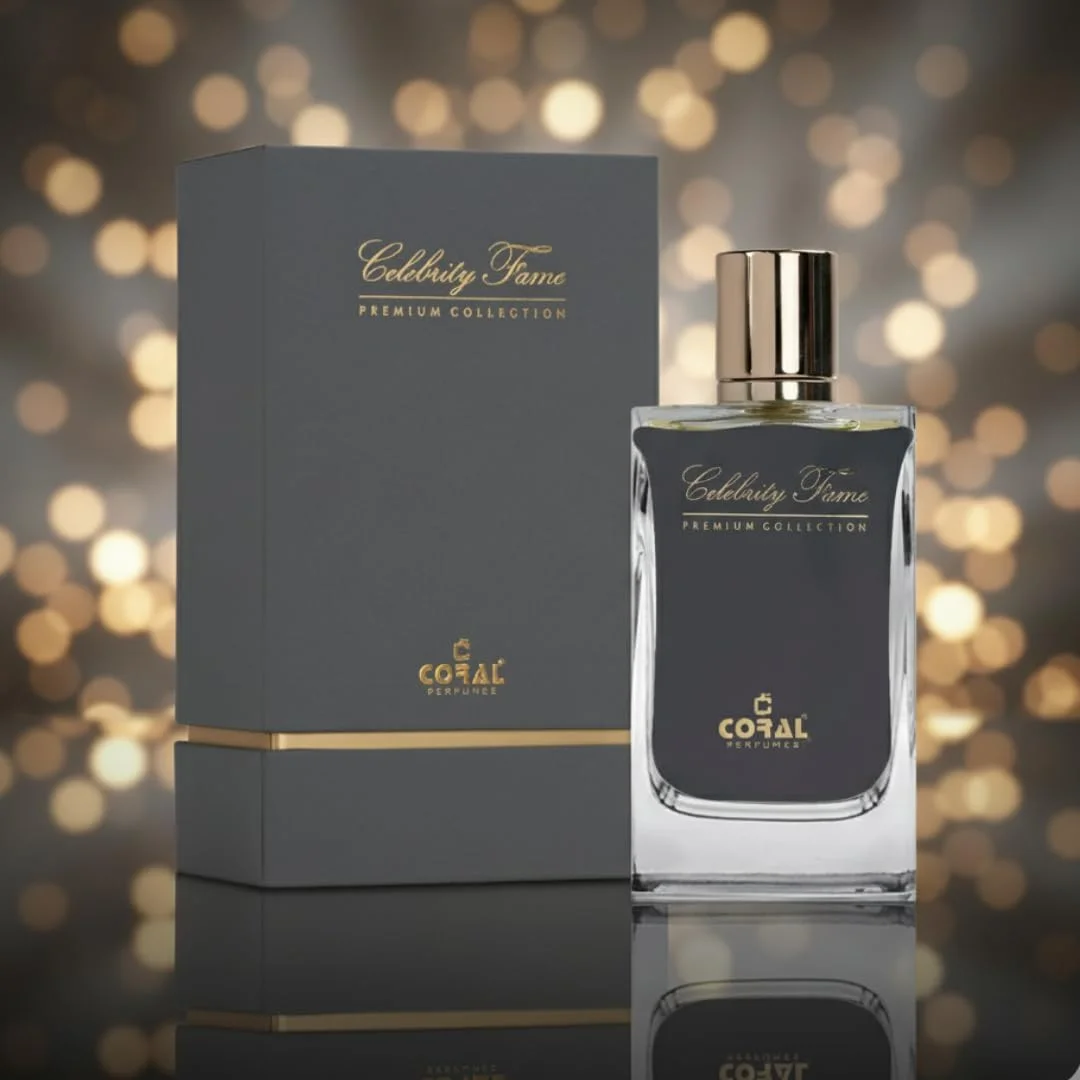 عطر زنانه/مردانه کورال سلبریتی فیم اکستریت د پرفیوم 60 میلی لیتر | عطر ممتاز ماندگار | رایحه شرقی و گلی با عنبر و مشک | عطر لوکس از کورال پرفیومز