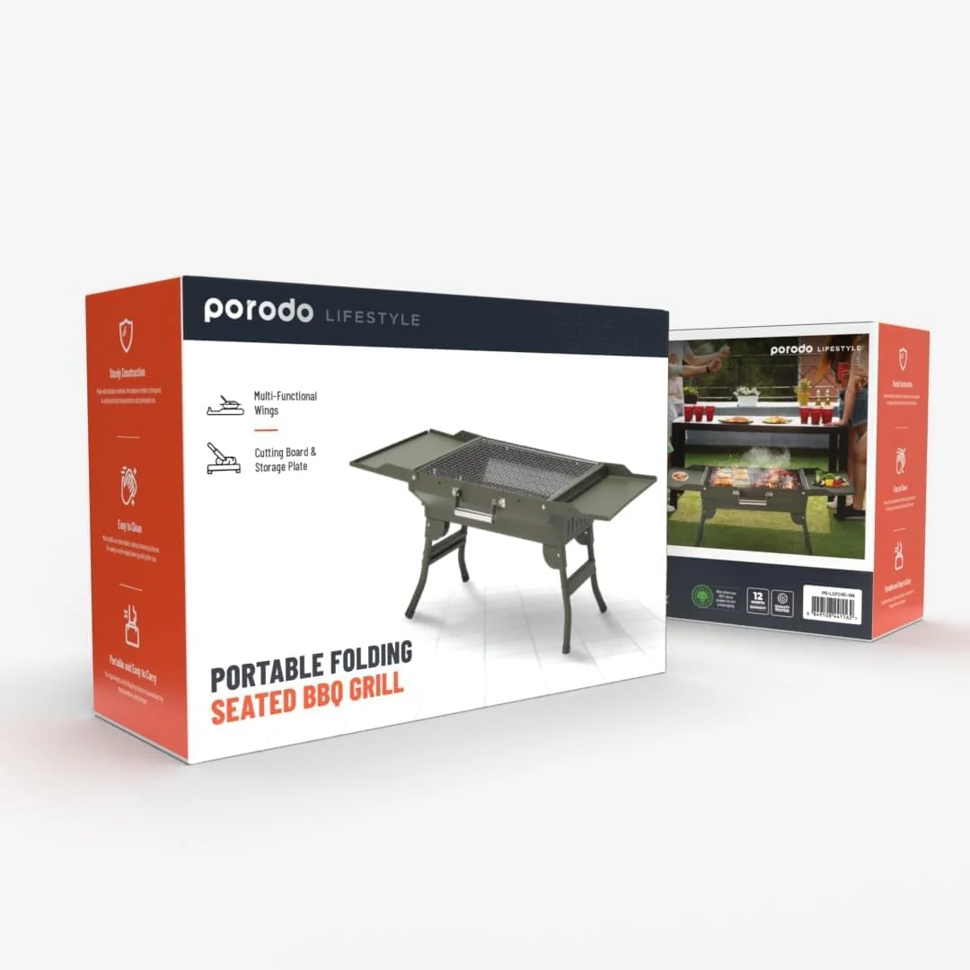 باربیکیو/فر ذغالی تاشو کمپینگ Porodo Lifestyle - سبز باربیکیو/فر ذغالی تاشو کمپینگ Porodo Lifestyle - سبز