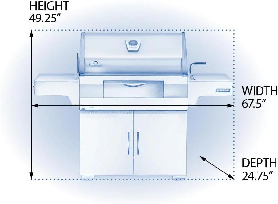 باربیکیو ذغالی حرفه ای، استیل ضد زنگ