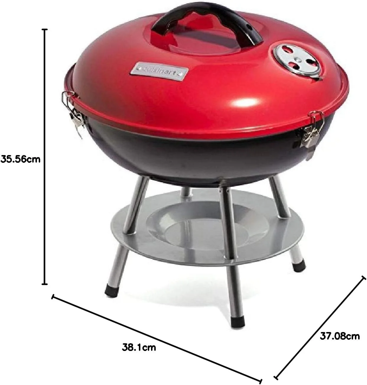 باربیکیو ذغالی قابل حمل Cuisinart CCG190RB، 14 اینچ، 14" x 14" x 15"، 14 اینچ (قرمز) باربیکیو ذغالی قابل حمل Cuisinart CCG190RB، 14 اینچ، 14" x 14" x 15"، 14 اینچ (قرمز)