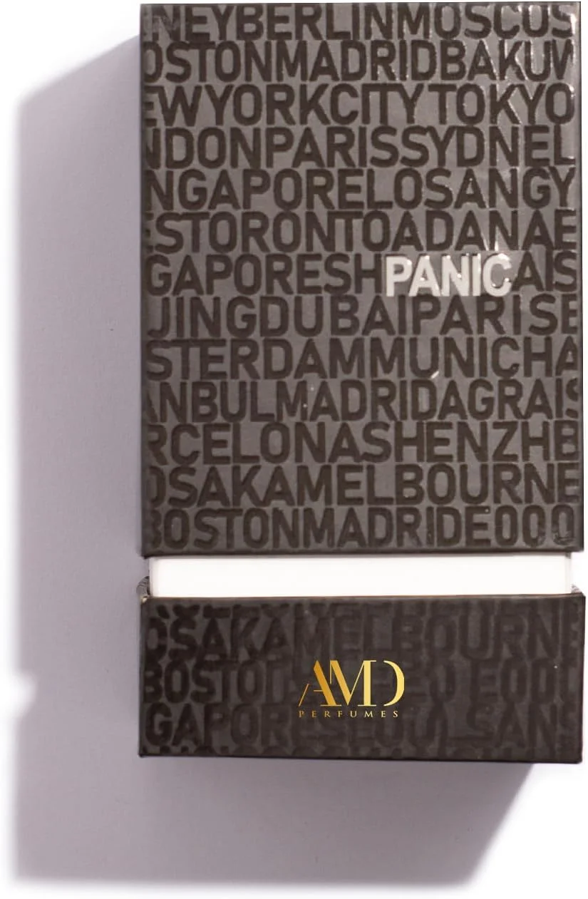 عطر унисекс Chaos Collection By AMD Perfumes Panic - عطر کلاسیک مردانه و زنانه - رایحه های ماندگار مردانه و زنانه با ترکیبی از گریپ فروت و آناناس ادو پرفیوم EDP 30ml