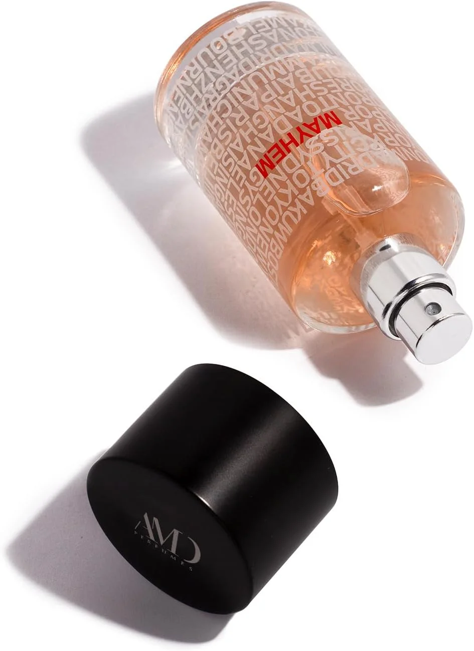 عطر آشوب از AMD Perfumes Mayhem Unisex - عطر کلاسیک برای مردان و زنان - رایحه های ماندگار مردانه و زنانه با ترکیبی از بادام و قهوه ادو پرفیوم EDP 30ml عطر آشوب از AMD Perfumes Mayhem Unisex - عطر کلاسیک برای مردان و زنان - رایحه های ماندگار مردانه و زنانه با ترکیبی از بادام و قهوه ادو پرفیوم EDP 30ml