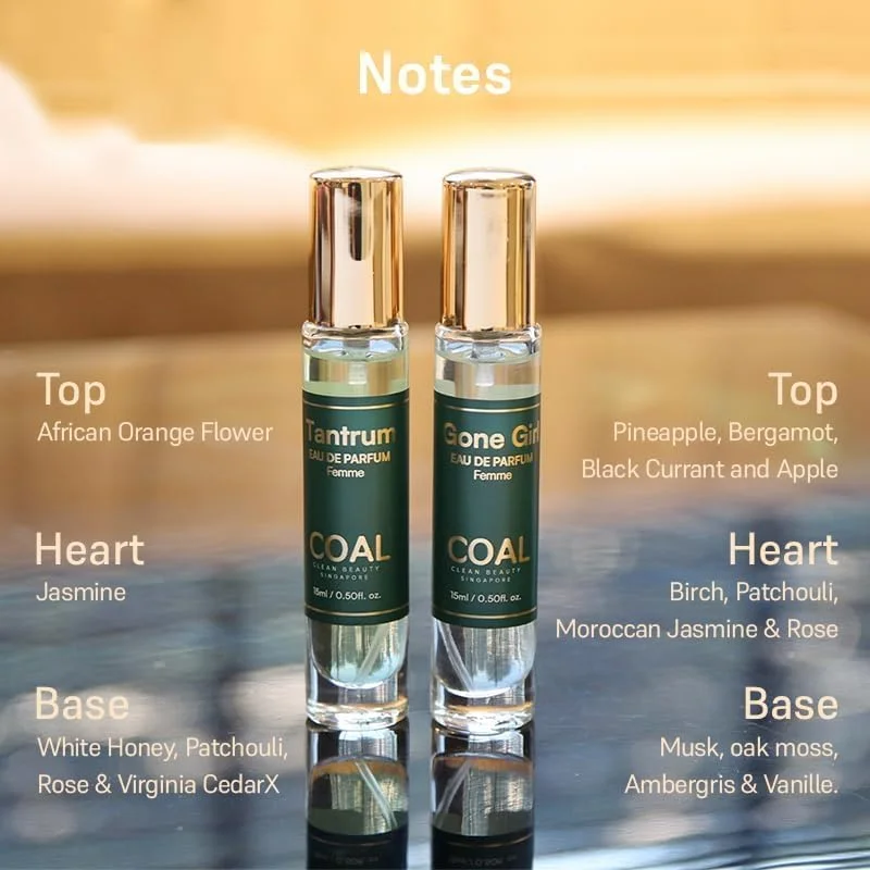 مجموعه عطر زنانه لوکس مسافرتی COAL Clean Beauty، ادو پرفیوم زنانه با رایحه های میوه ای، گلی و چوبی شرقی | مناسب هر حالت روحی | ماندگاری طولانی | هدیه برای زنان | برای او | 15 میلی لیتر x 4 مجموعه عطر زنانه لوکس مسافرتی COAL Clean Beauty، ادو پرفیوم زنانه با رایحه های میوه ای، گلی و چوبی شرقی | مناسب هر حالت روحی | ماندگاری طولانی | هدیه برای زنان | برای او | 15 میلی لیتر x 4