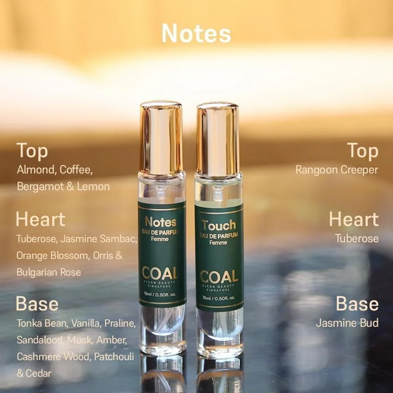 مجموعه عطر زنانه لوکس مسافرتی COAL Clean Beauty، ادو پرفیوم زنانه با رایحه های میوه ای، گلی و چوبی شرقی | مناسب هر حالت روحی | ماندگاری طولانی | هدیه برای زنان | برای او | 15 میلی لیتر x 4 مجموعه عطر زنانه لوکس مسافرتی COAL Clean Beauty، ادو پرفیوم زنانه با رایحه های میوه ای، گلی و چوبی شرقی | مناسب هر حالت روحی | ماندگاری طولانی | هدیه برای زنان | برای او | 15 میلی لیتر x 4