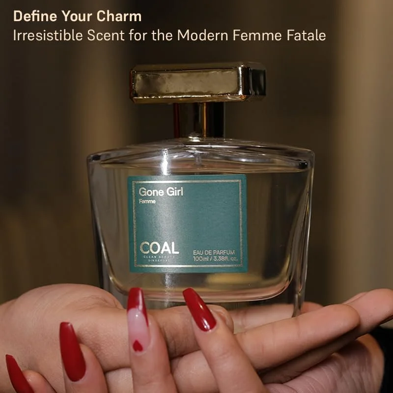 عطر زنانه لوکس COAL Clean Beauty مدل Gone Girl Femme Eau De Parfum با رایحه های آناناس، ترنج، یاس مراکشی و مشک | ماندگاری طولانی | هدیه برای زنان | برای او | 100 میلی لیتر عطر زنانه لوکس COAL Clean Beauty مدل Gone Girl Femme Eau De Parfum با رایحه های آناناس، ترنج، یاس مراکشی و مشک | ماندگاری طولانی | هدیه برای زنان | برای او | 100 میلی لیتر