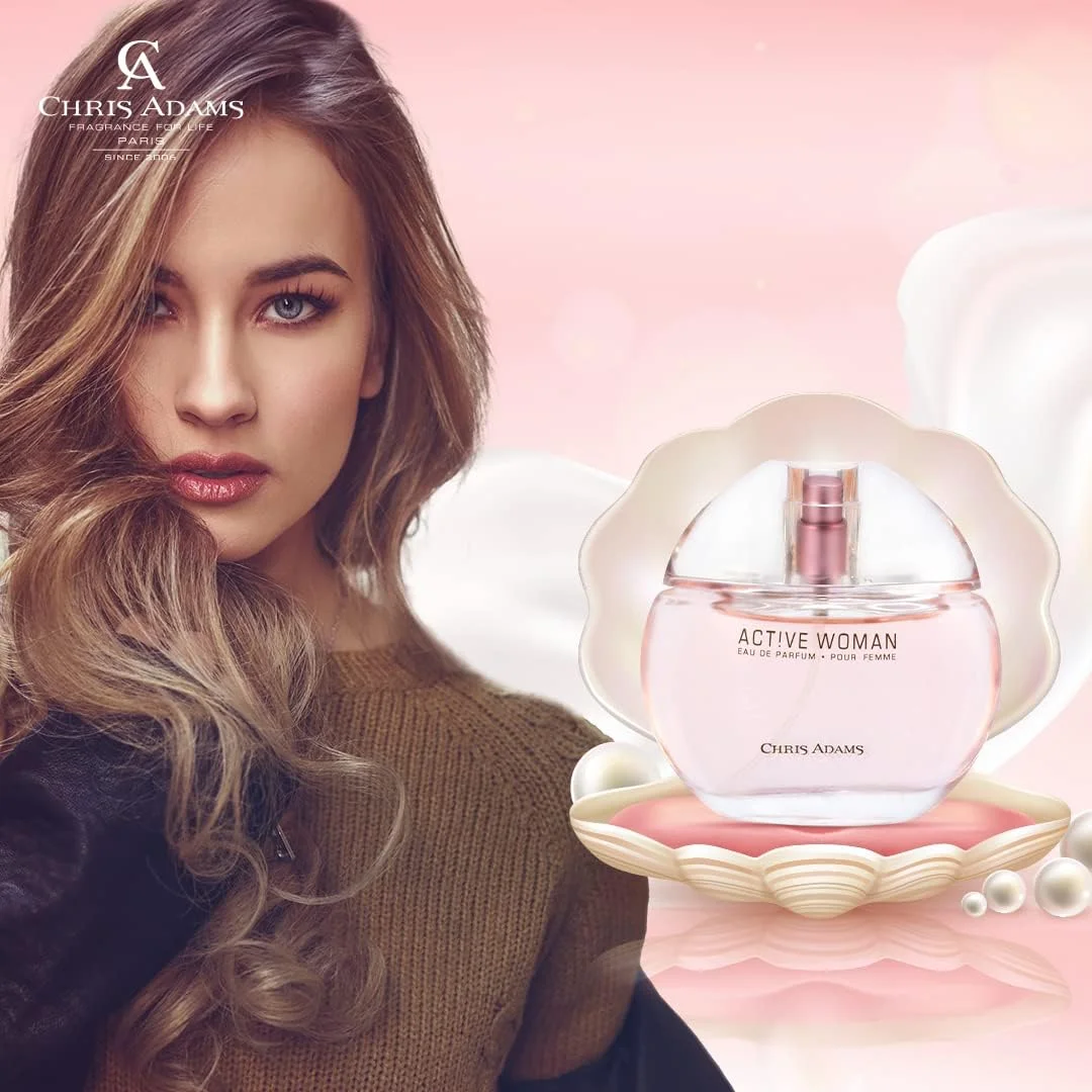 عطر زنانه اکتیو وومن پور فم از کریس آدامز، ادو پرفیوم زنانه، 80 میلی لیتر (بسته 2 عددی)