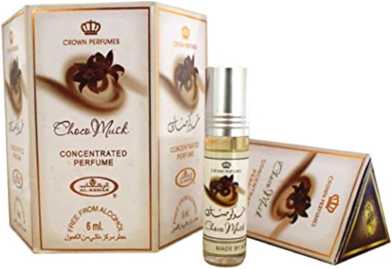 عطر روغنی شکلات مشک - 6 میلی لیتر (0.2 اونس) از الرحاب - بسته 6 عددی