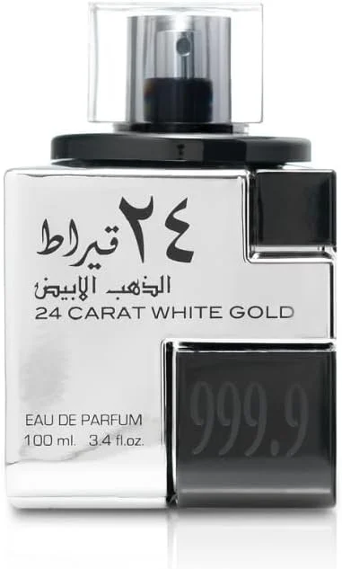 ادکلن 24 عیار طلای سفید لطافه مردانه و زنانه - ادو پرفیوم، 100 میلی لیتر