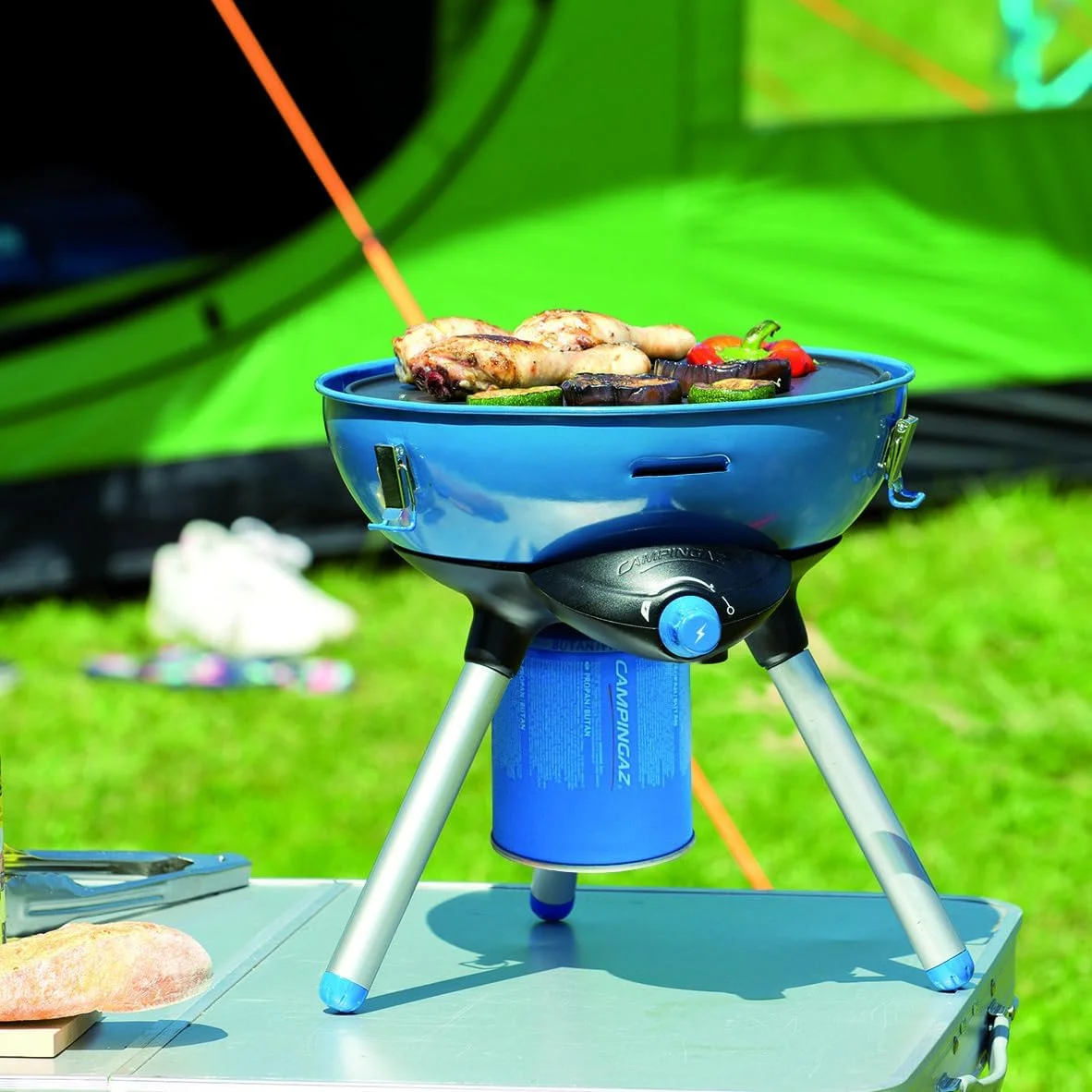 اجاق گاز کمپینگ قابل حمل Campingaz Party Grill 400، باربیکیو کمپینگ همه کاره، گریل و اجاق گاز فضای باز، باربیکیو گازی کوچک 2000 وات، باربیکیو رومیزی اجاق گاز کمپینگ قابل حمل Campingaz Party Grill 400، باربیکیو کمپینگ همه کاره، گریل و اجاق گاز فضای باز، باربیکیو گازی کوچک 2000 وات، باربیکیو رومیزی