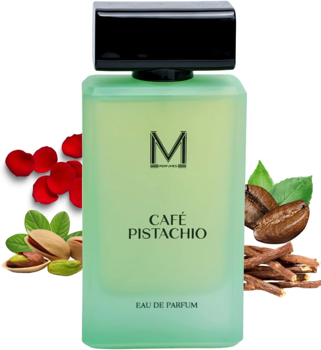 ادو پرفیوم унисекс کافه پسته ای 100 میلی لیتر - رایحه پیچیده پسته، قهوه و گل رز با نت های چوبی و مشک ادو پرفیوم унисекс کافه پسته ای 100 میلی لیتر - رایحه پیچیده پسته، قهوه و گل رز با نت های چوبی و مشک