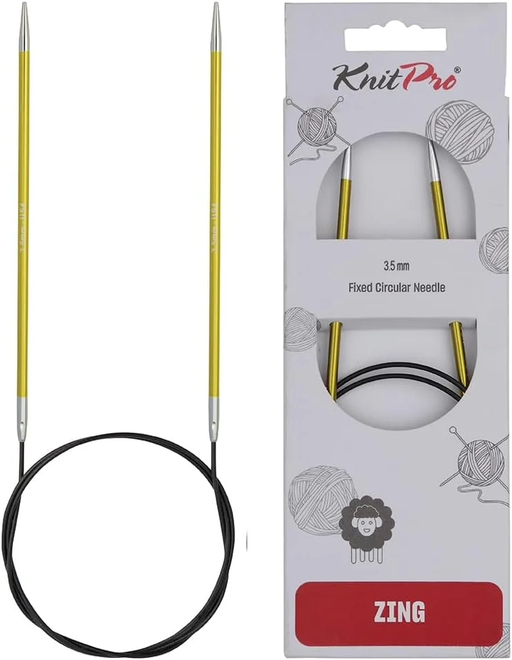 میل بافتنی گرد ثابت KNIT PRO Zing: 3.50 میلی متر، 3.5 میلی متر