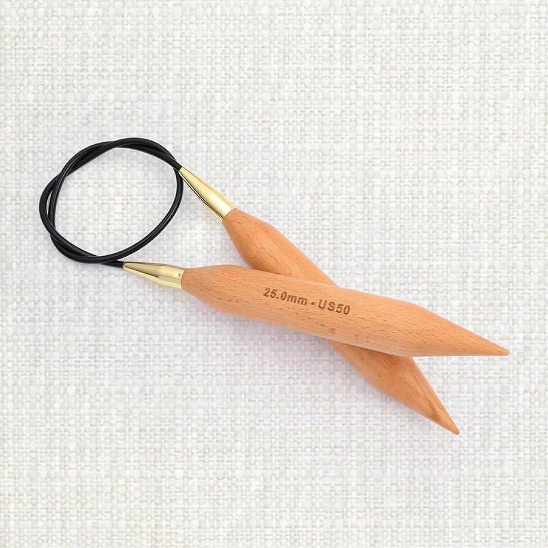 میل بافتنی دایره ای ثابت KnitPro KP35374 Basix، چوب درخت توس، 120 سانتی متر × 25 میلی متر میل بافتنی دایره ای ثابت KnitPro KP35374 Basix، چوب درخت توس، 120 سانتی متر × 25 میلی متر